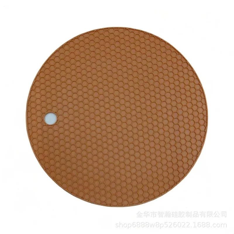 Honeycomb Silicone Trivet Mat Heat Resistant Anti‑Scald Table Protector Non‑Slip Pot Dish Cup Coaster Kitchen Gadget