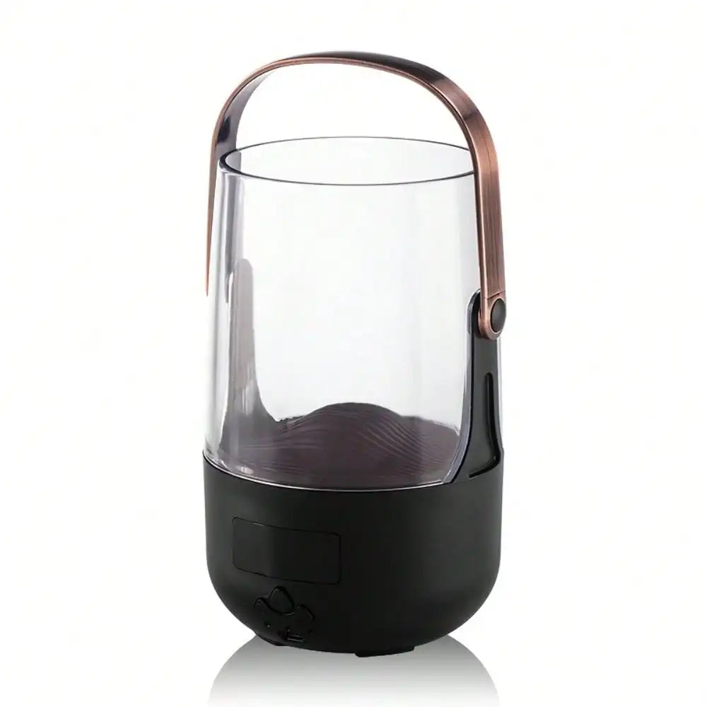 Flame Effect Ultrasonic Aromatherapy Diffuser With Color Changing Led Light