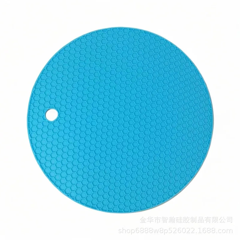 Honeycomb Silicone Trivet Mat Heat Resistant Anti‑Scald Table Protector Non‑Slip Pot Dish Cup Coaster Kitchen Gadget