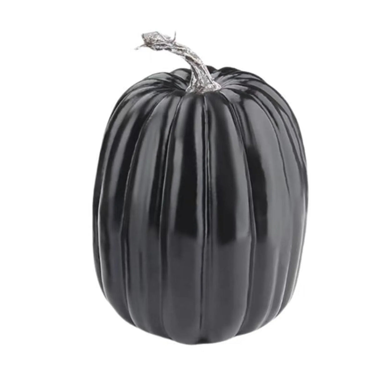 14Pcs Black Foam Faux Pumpkins Set, Lightweight Reusable Artificial Pumpkins Ornaments for Fall Halloween Thanksgiving Home Tabletop Mantel Shelf DIY Festival Decoration