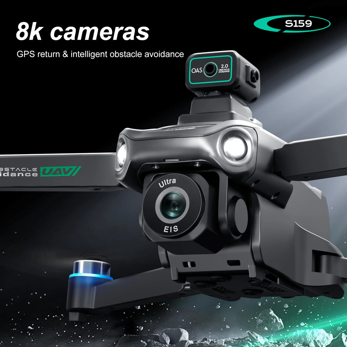 ZNLYRION GPS Drone Optical Flow Positioning Dual Camera