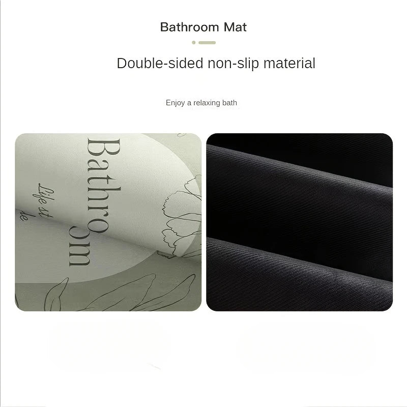 Square Kitchen Drying Mat Rubber Backing Non Slip Water Absorbent Heavy Duty Placemat for Dishes and Tableware