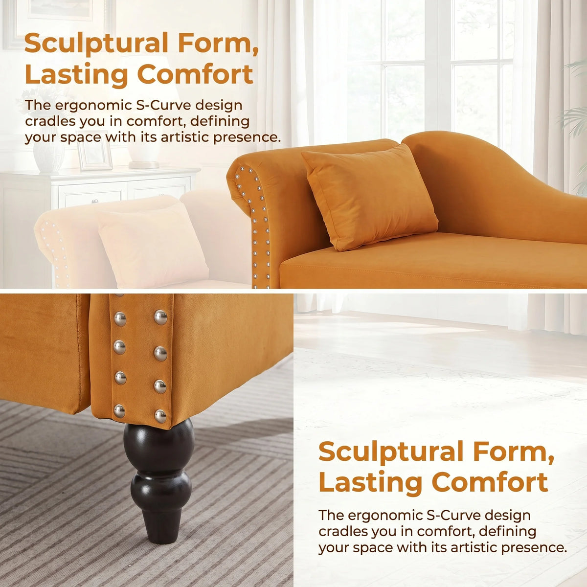 64.5-inch Modern Velvet Sofa With Storage Function Featuring a Left Armrest And Backrest Suitable For Living Room Bedroom and Office
