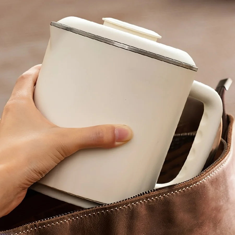 Travel Folding Kettle, Outdoor Portable Small Folding Kettle 304 Stainless Steel Electric Kettle