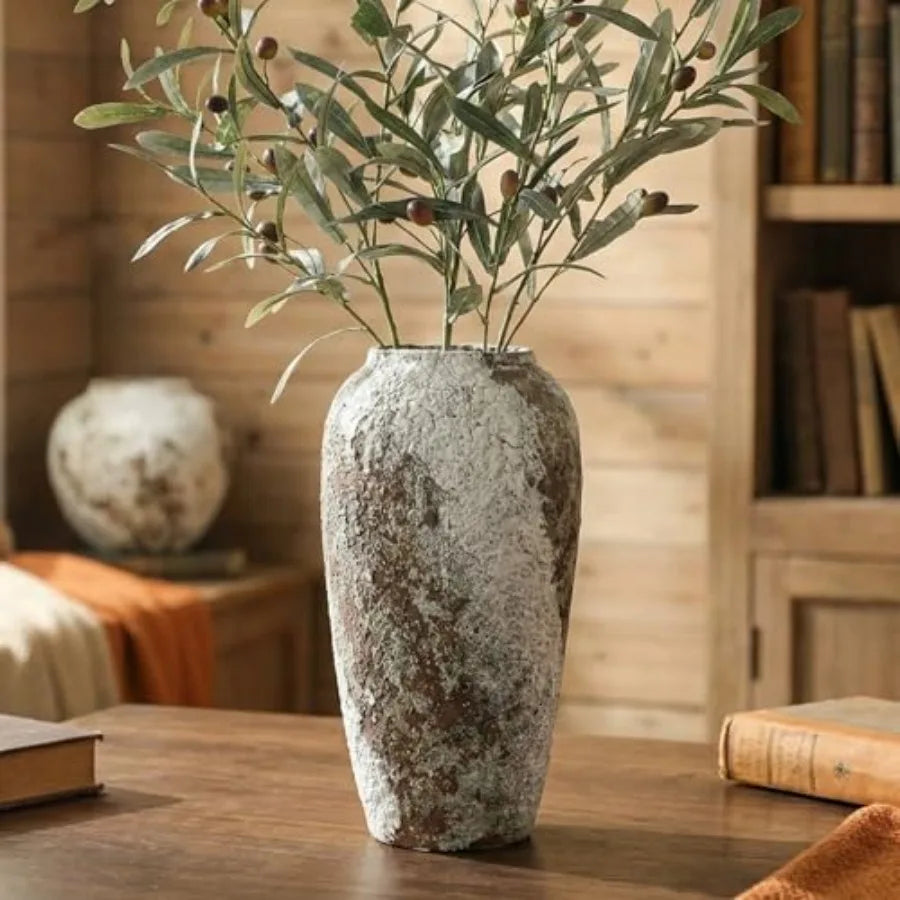 Rustic Ceramic Flower Large Vase for Living Room Entryway Table Centerpieces Kitchen Wedding Gifts Vintage Floor Tall Vase in E