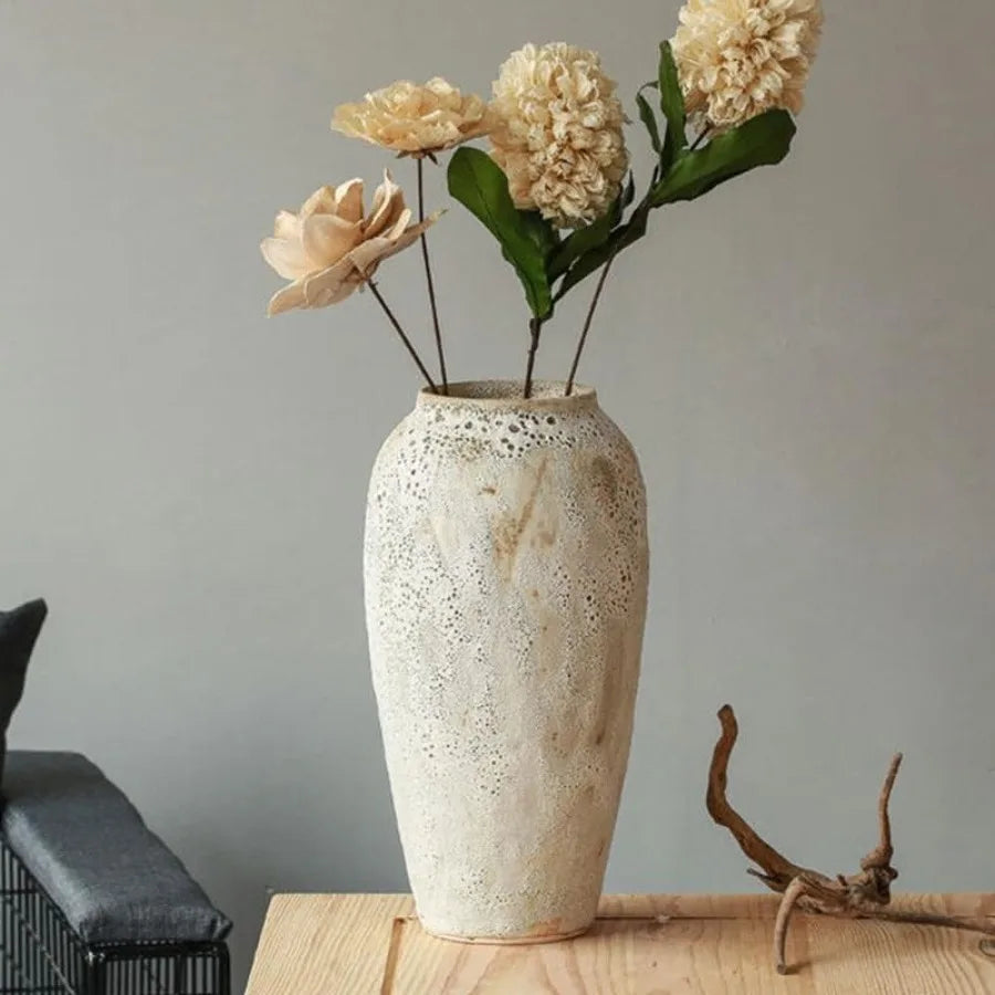 Rustic Ceramic Flower Large Vase for Living Room Entryway Table Centerpieces Kitchen Wedding Gifts Vintage Floor Tall Vase in E