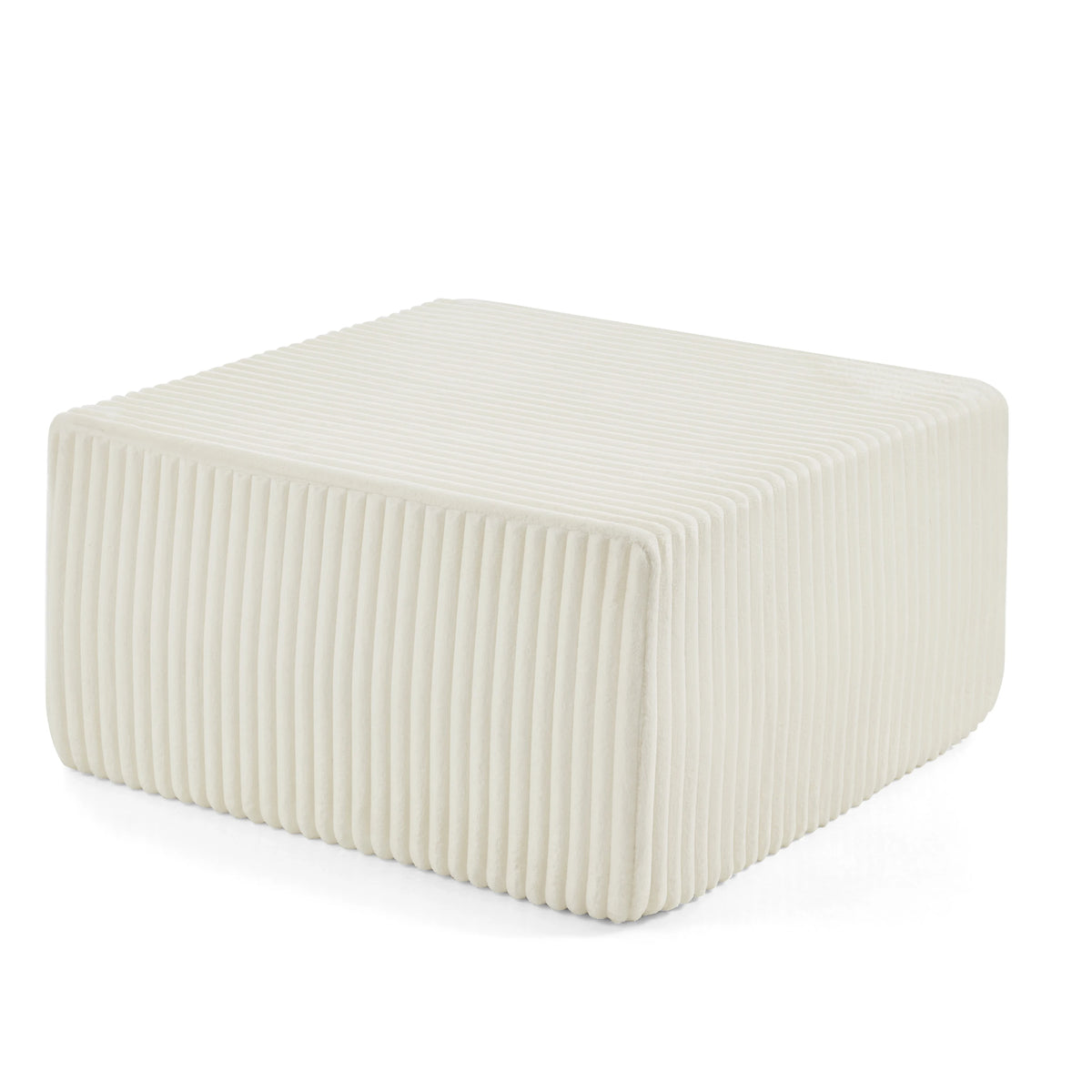 Modern Modular Ottoman Cube Corduroy Footstool Upholstered Seating