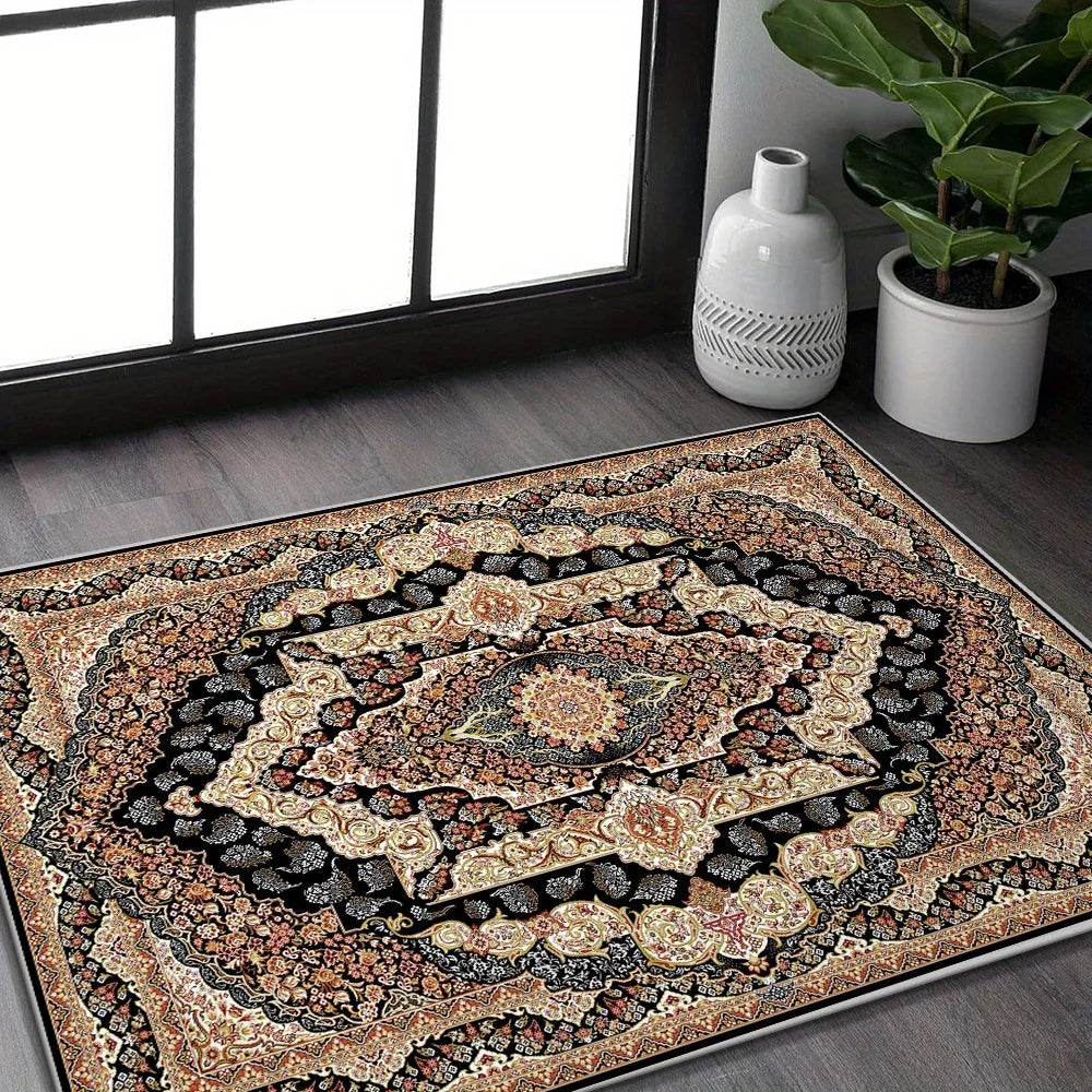 Soft and Luxurious Bedroom Rug Available in Multiple Sizes, Simple and Elegant Entryway Rug. Velvet Rug - Durable,, and Machine-washable, Suitable for Living Room, Bedroom, and Foyer