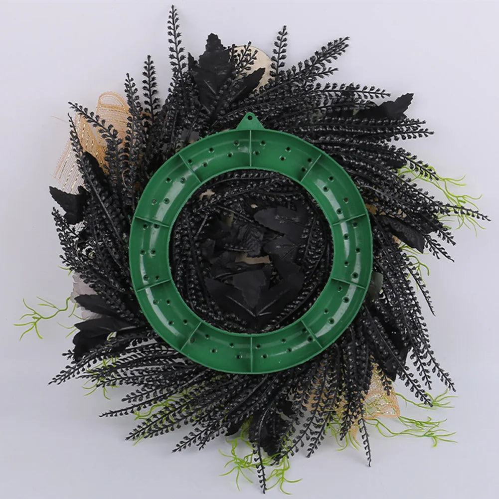 Halloween Mummy Wreath Window Hanging Ornament Spooky Halloween Scary Mummy Welcome Wreath Sign for Halloween Decorations