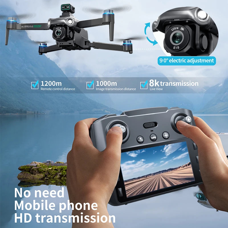 ZNLYRION GPS Drone Optical Flow Positioning Dual Camera