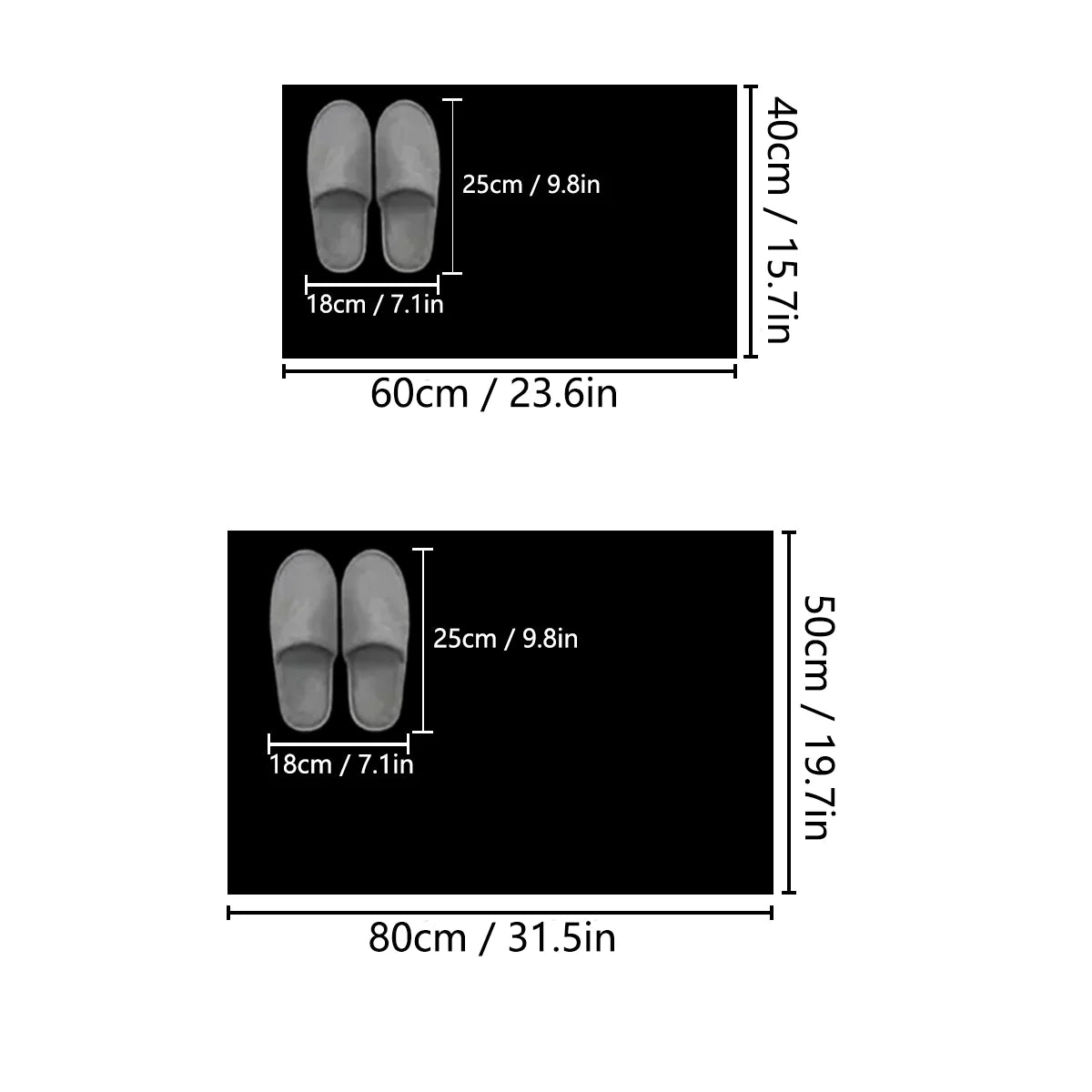 Coffee Station Mat Square Durable Rubber Backing Non Slip Water Absorbent Pad for Countertop