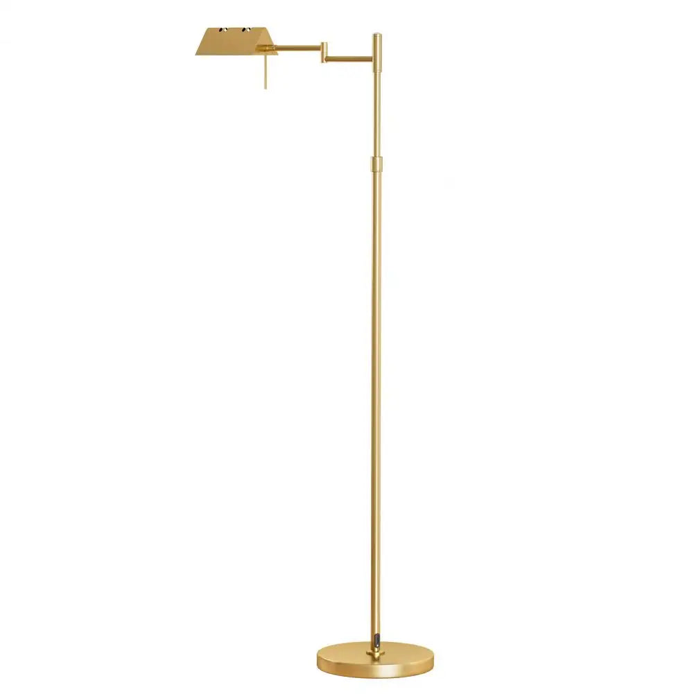 Standing Lamp, Height Adjustable 360-Degree Swing Arm Metal Floor Lamp, Dimmable Three Color Temperatures LED Reading Floor Lamp