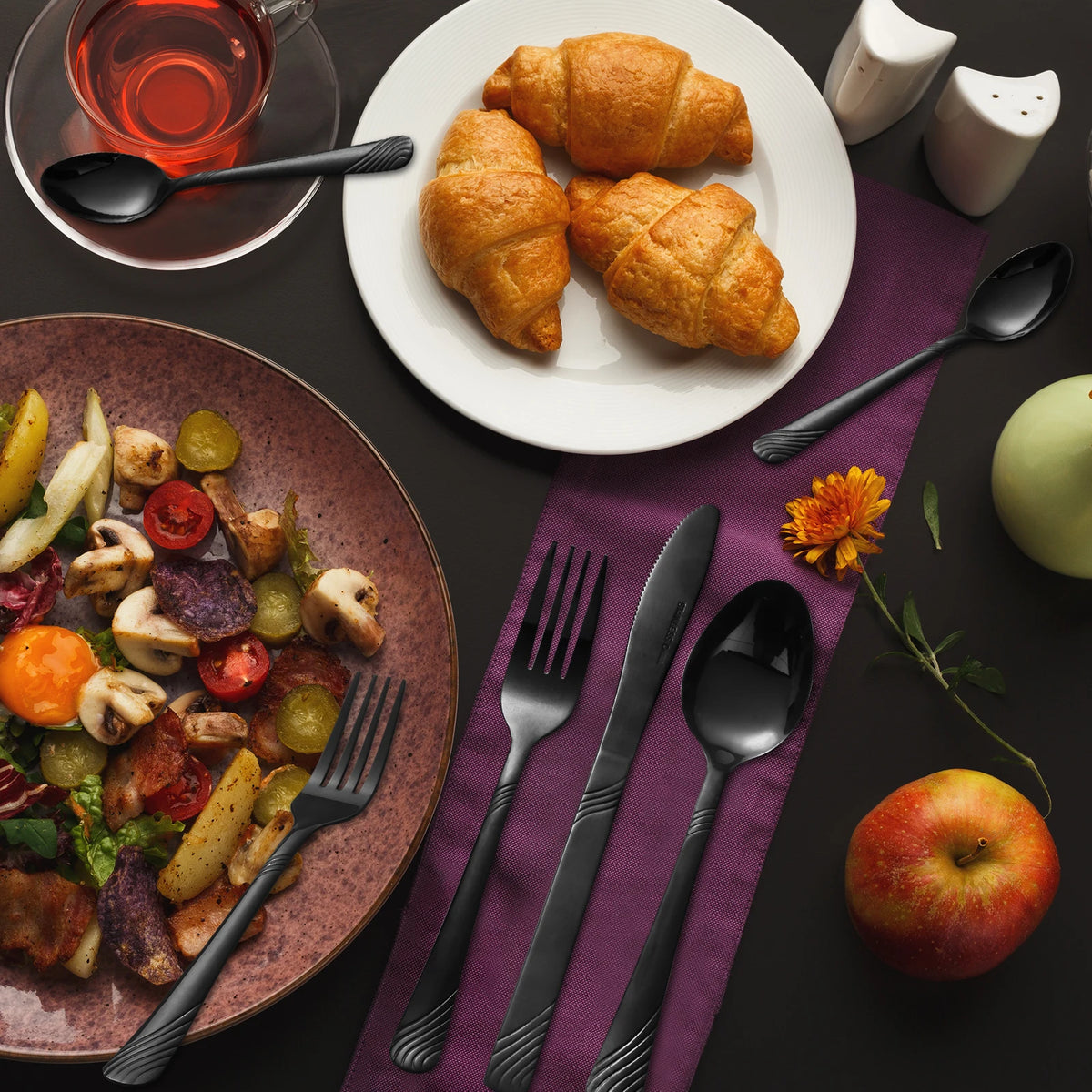HANSMART Stainless Steel Flatware Set Service For Everyday Dining