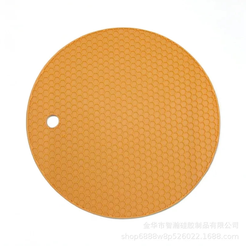 Honeycomb Silicone Trivet Mat Heat Resistant Anti‑Scald Table Protector Non‑Slip Pot Dish Cup Coaster Kitchen Gadget