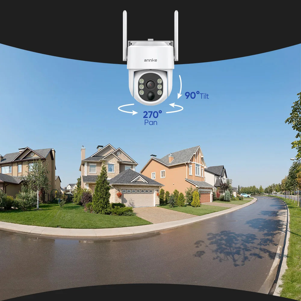 Annke 4MP Solar Wireless Security Camera System With NVR