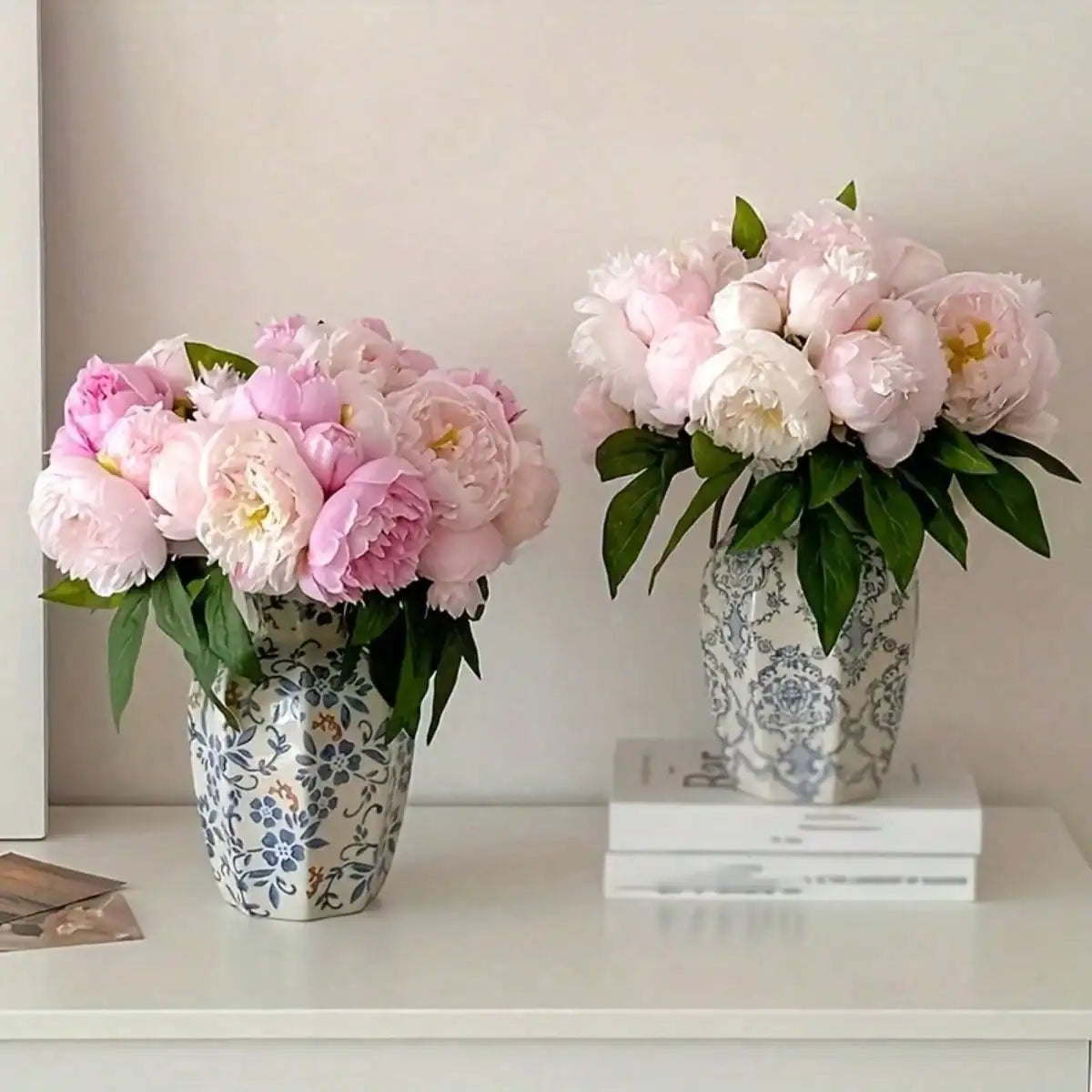 1pc Blue And White Porcelain Vases, Retro Home Decoration Vases, Adding French Country Elegance To The Home, Gifts, Home Decoration Ornaments, Flower Arrangement Art，sh260321154865746839406