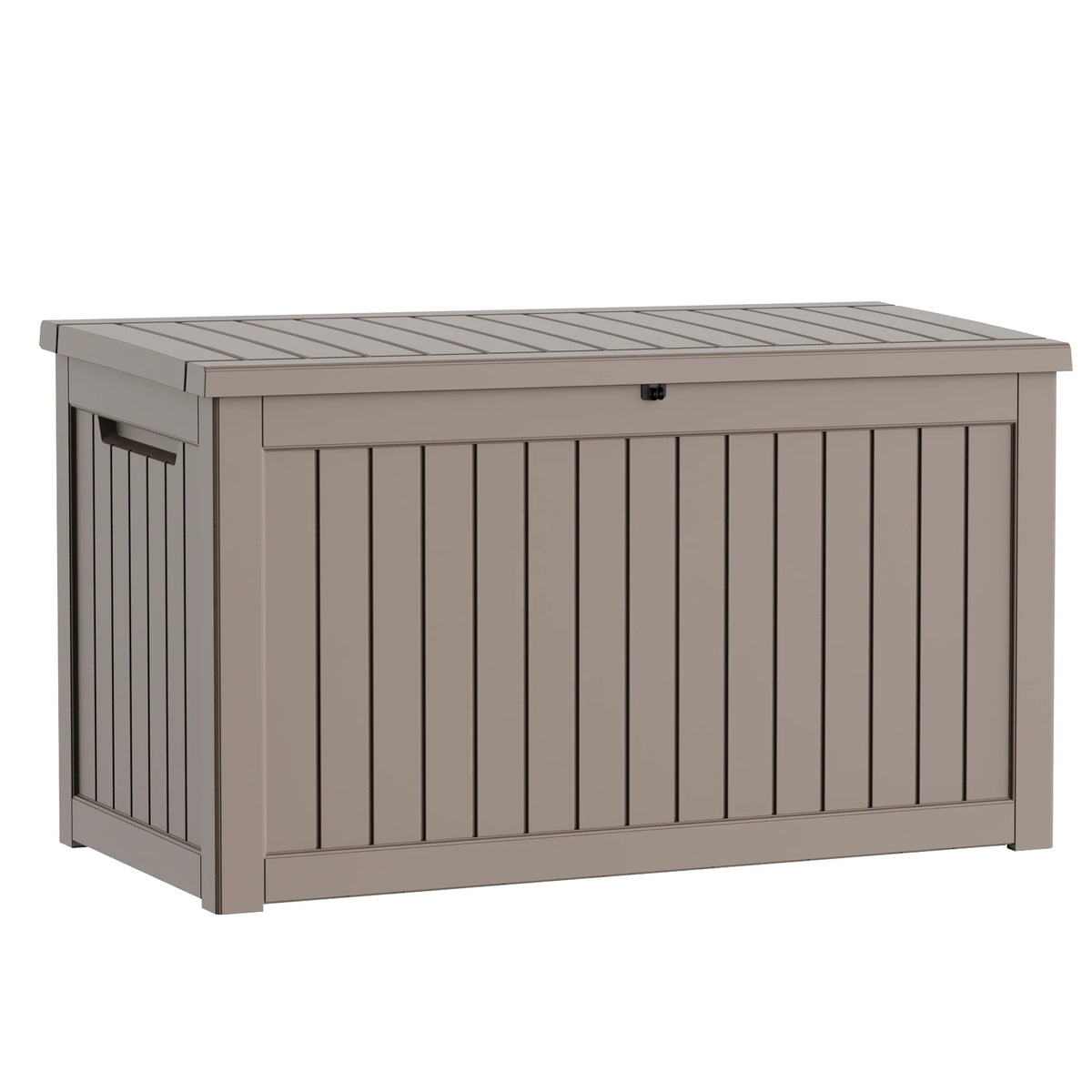 260 Gallon Weather Resistant Resin Deck Storage Box Lockable Waterproof Outdoor Patio Garden Pool Storage Chest for Cushions Tools Supplies
