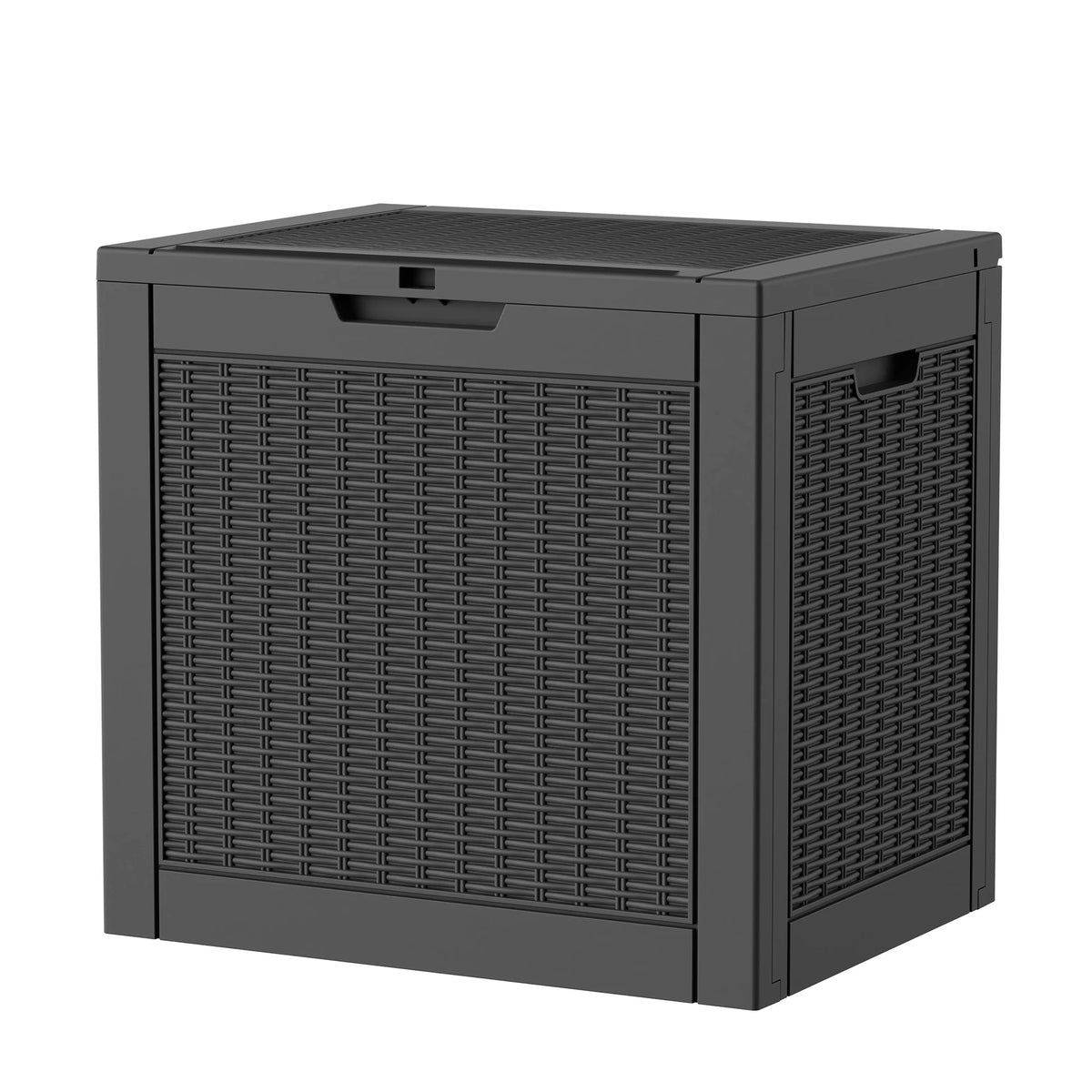 260 Gallon Weather Resistant Resin Deck Storage Box Lockable Waterproof Outdoor Patio Garden Pool Storage Chest for Cushions Tools Supplies
