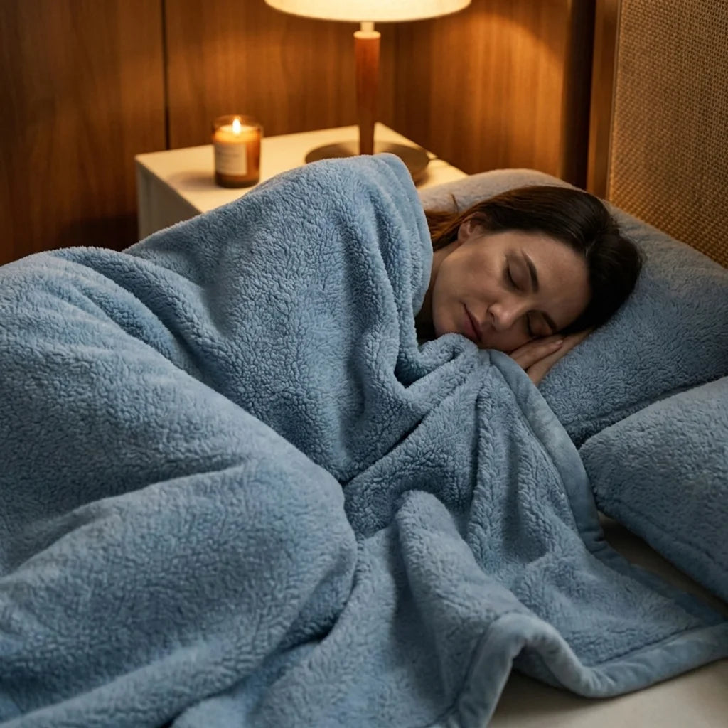Ultra Soft Half Plush Blanket  Velvet like Fuzzy Throw  Cozy Warm for Bed Couch  Super Fluffy All Sizes (Twin/Full/Queen/King)