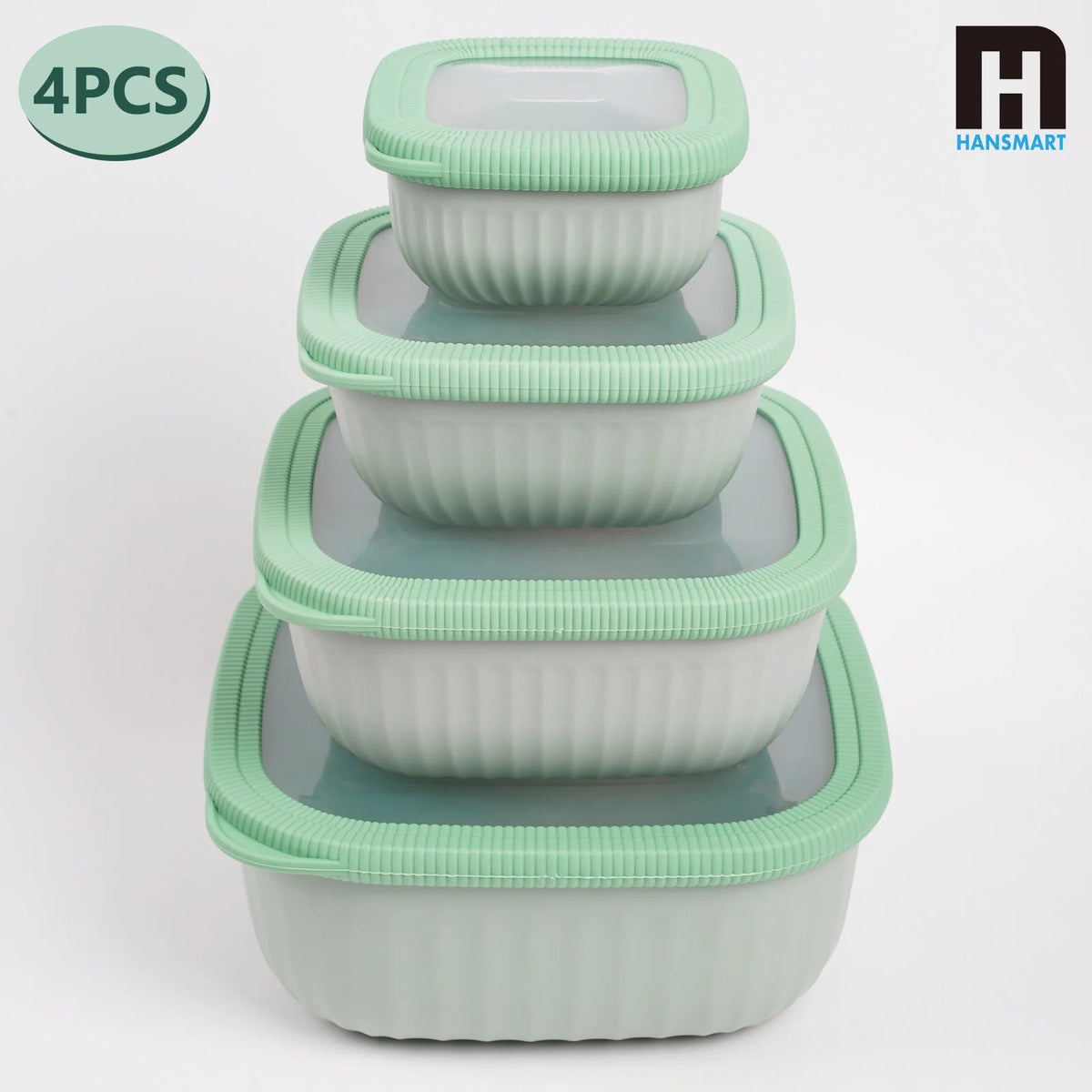 HANSMART Leakproof Stackable Airtight Food Storage Containers