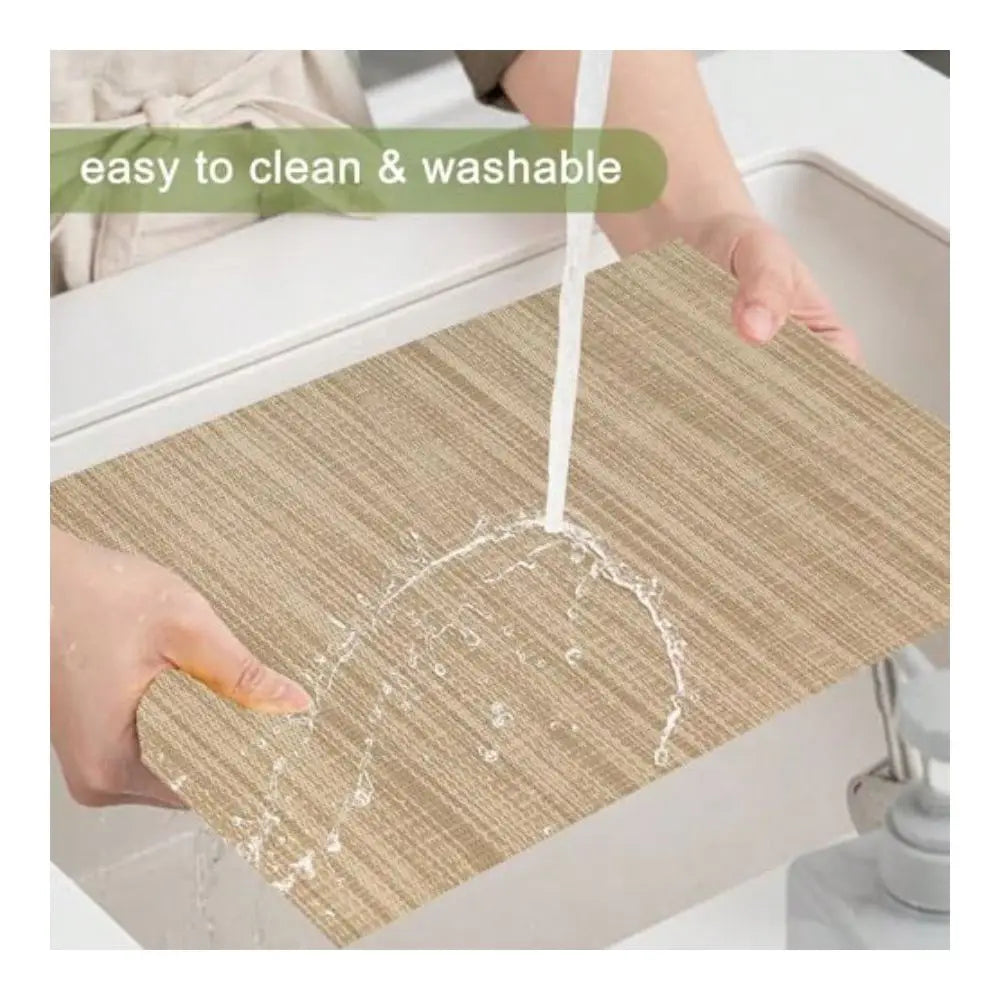 Linen Placemats Set Of 4, Washable Place Mats For Restaurant Table Protection, Kitchen And Dining Table Decoration For Home Par
