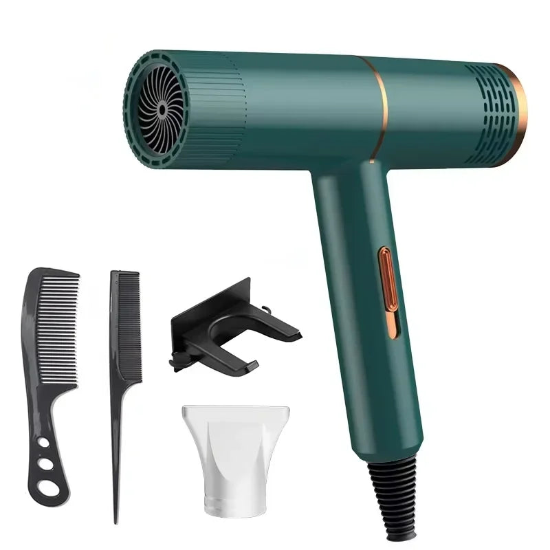 Anion Hair Dryer Professional Hairdressing High Speed Electric Turbine Drying Thermostat Processor Fast Drying Hair 2025