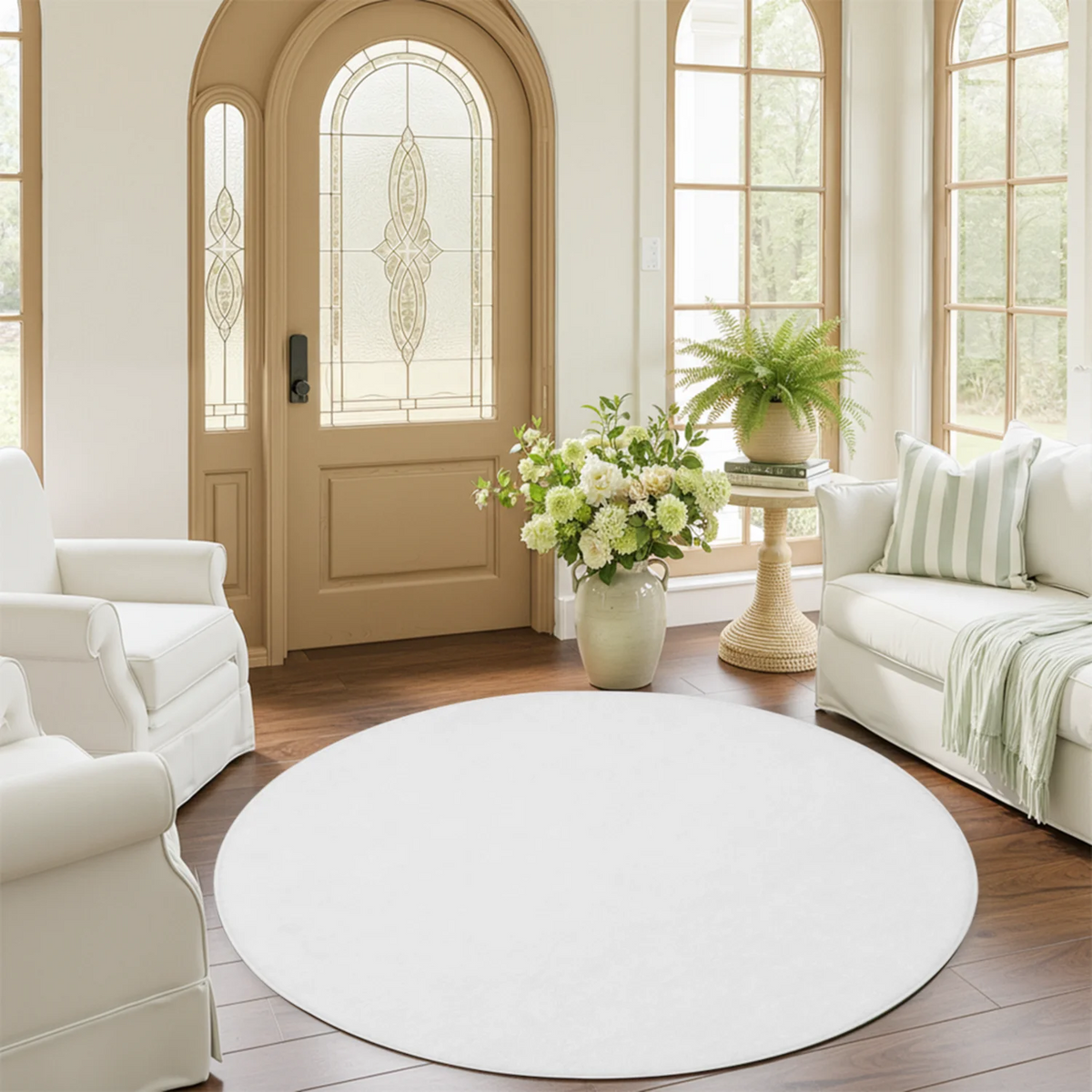 Ghostly Lantern Round Rug, Autumn Rug, Cozy Halloween Decor