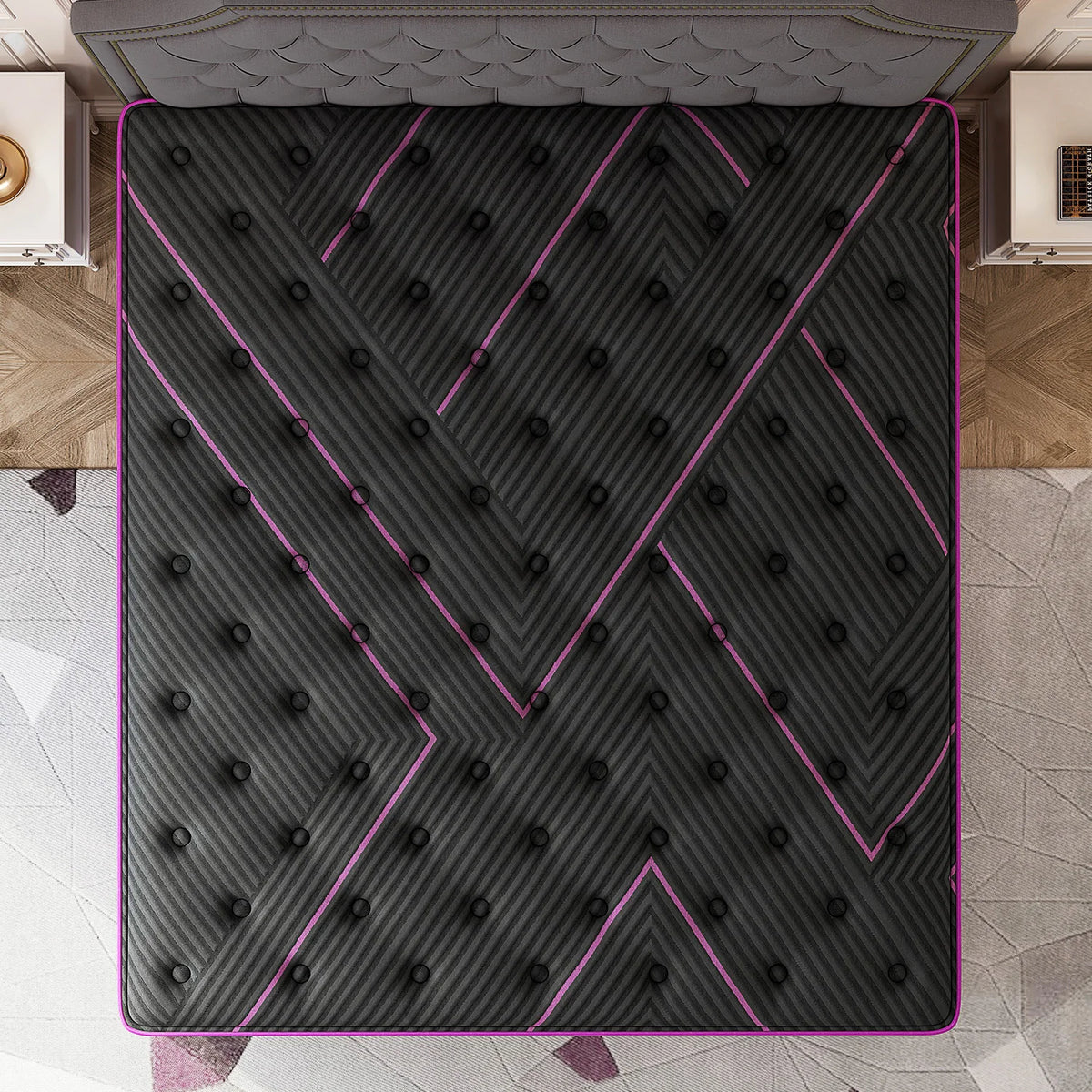 Medium Firm Hybrid Mattress in a Box 12/14 Inch Gel Memory Foam Pocket Spring Fiberglass-Free Cooling Motion Isolation